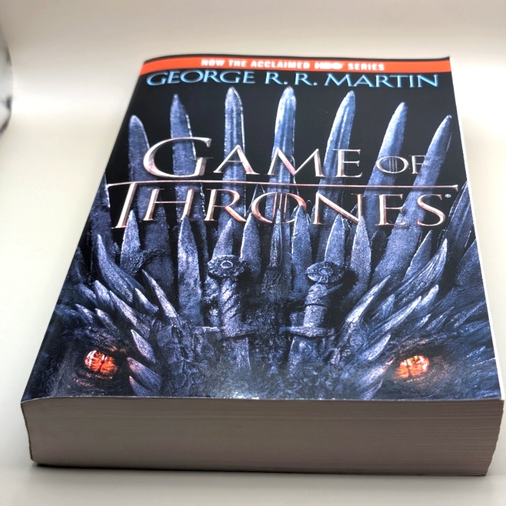 Game of Thrones Book by George R.R. Martin - Black Cover Paperback Adult Fantasy